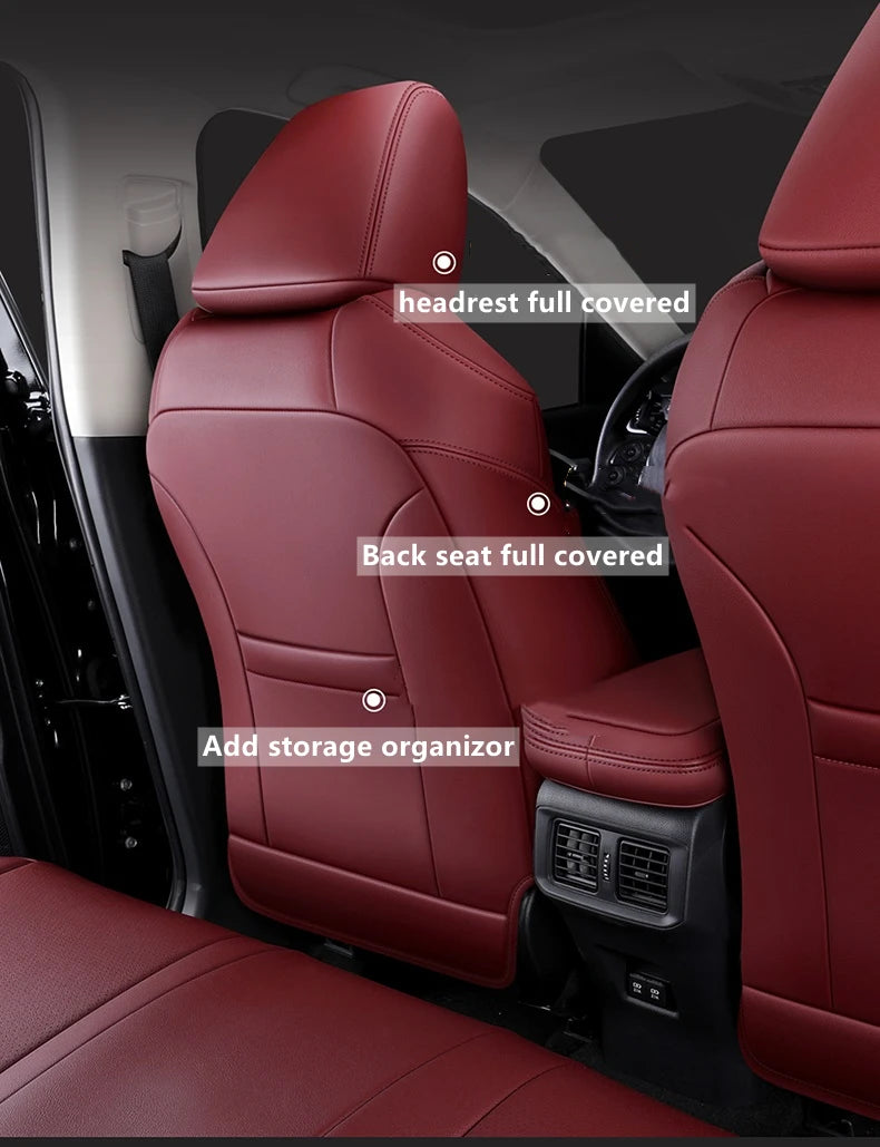 Custom Fit Leather Car Seat Covers for Toyota Corolla