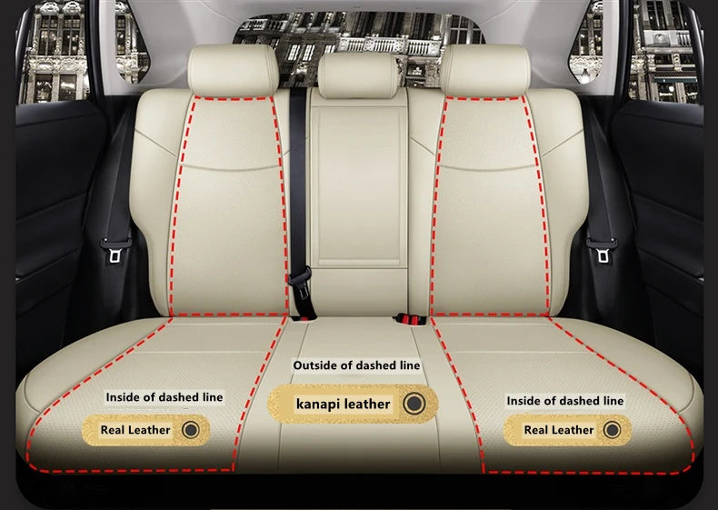 Custom Fit Leather Car Seat Covers for Toyota Corolla