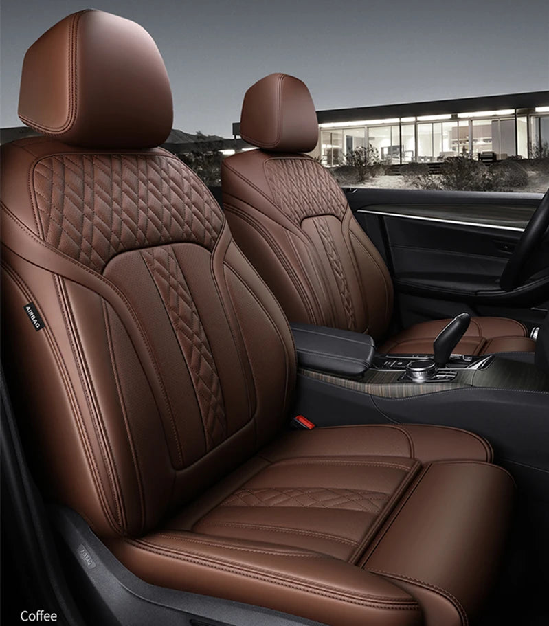 Custom Fit Leather Car Seat Covers for BMW X7 (7 Seats, 3 Rows)