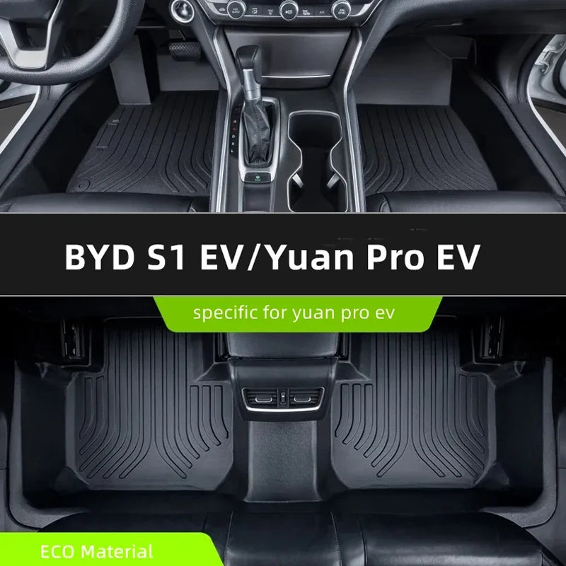 Custom Fit TPE Floor Mats for BYD 5-Seater Models (Left-Hand Drive)