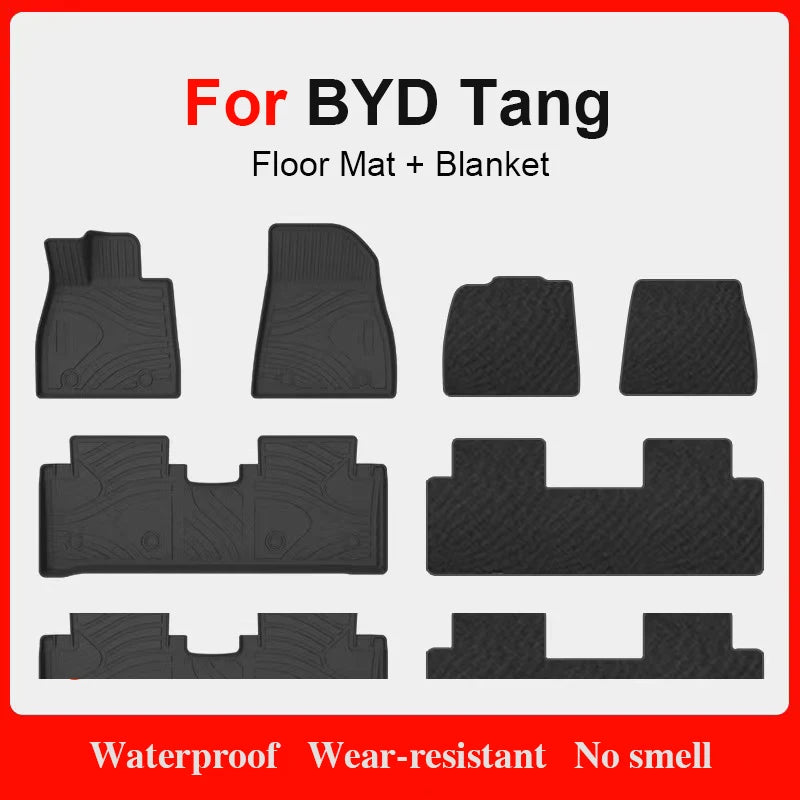 Custom Fit TPE Floor Mats for BYD Tang EV / DM-i