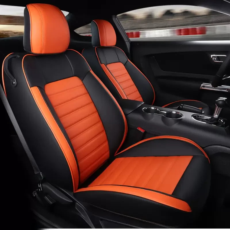 Custom Fit Leather Car Seat Covers for 2015–2024 Ford Mustang GT Coupe