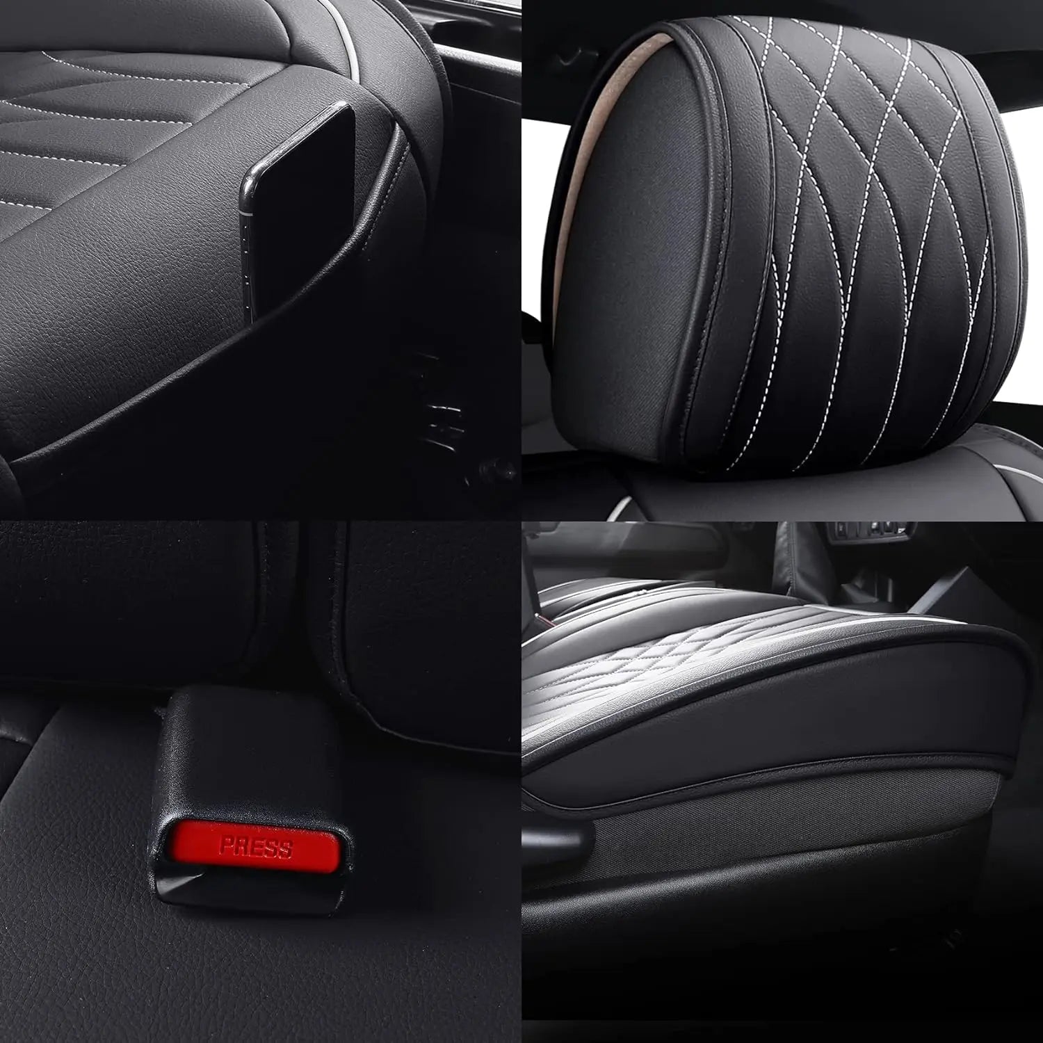 Custom Fit Leather Car Seat Covers for Toyota Tacoma (2005–2023)