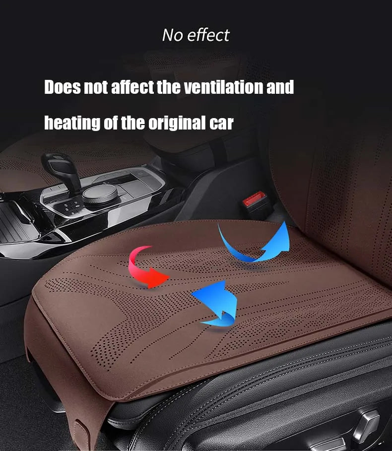 Custom Half-Cover Suede Car Seat Cushion Pad for BMW 5 Series