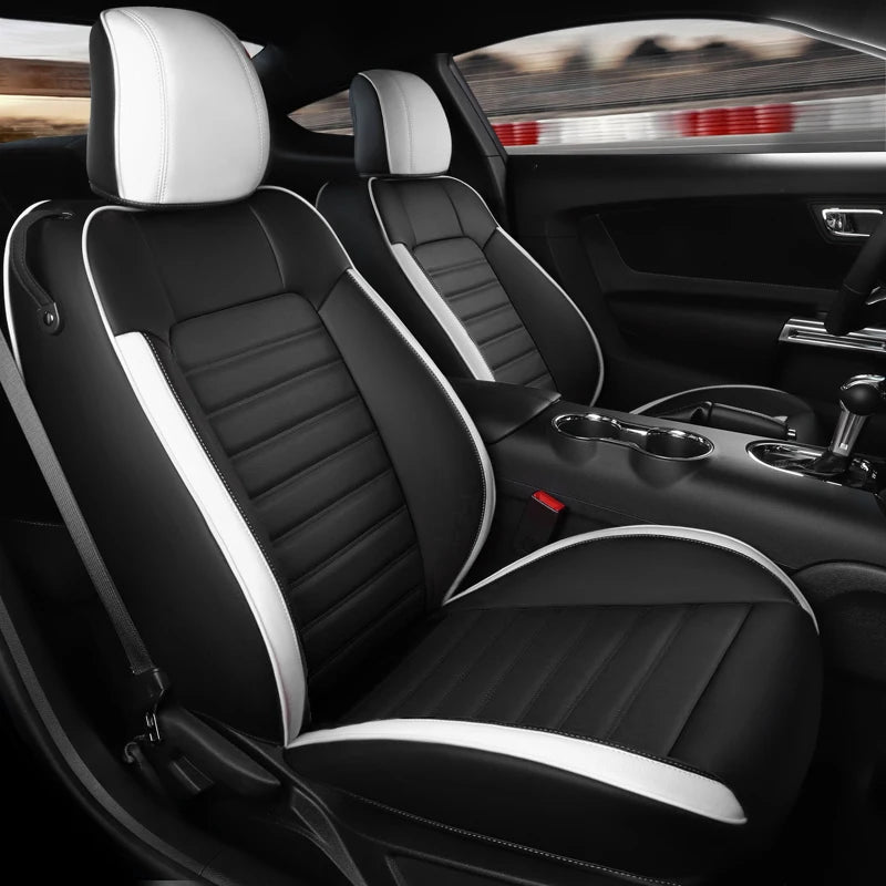 Custom Fit Leather Car Seat Covers for 2015–2024 Ford Mustang GT Coupe