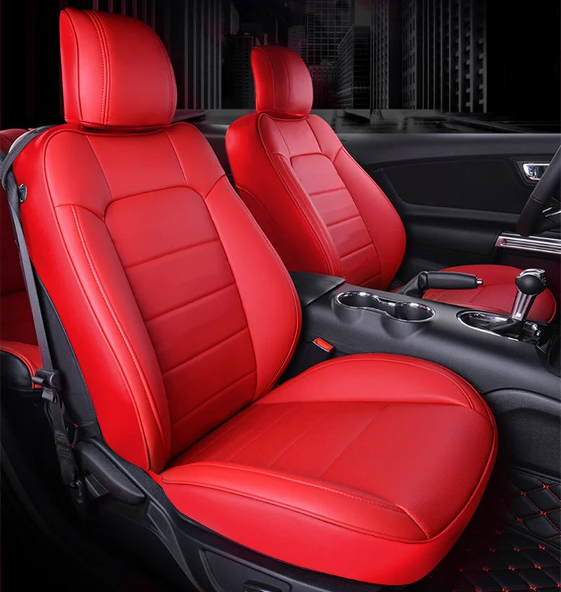 Custom Fit Leather Car Seat Covers for Ford Mustang Convertible