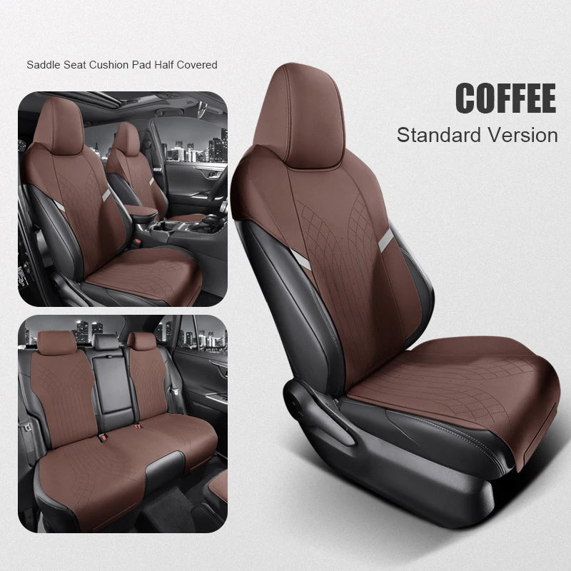 Custom Fit Half-Cover Suede Car Seat Cushion Pads for Toyota RAV4