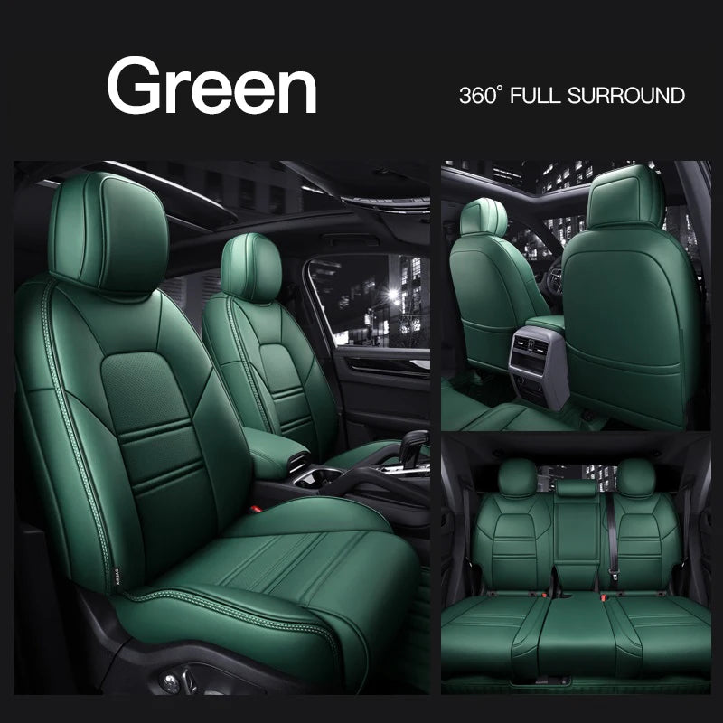Custom Fit Leather Car Seat Covers for Porsche Panamera (2010-2016)