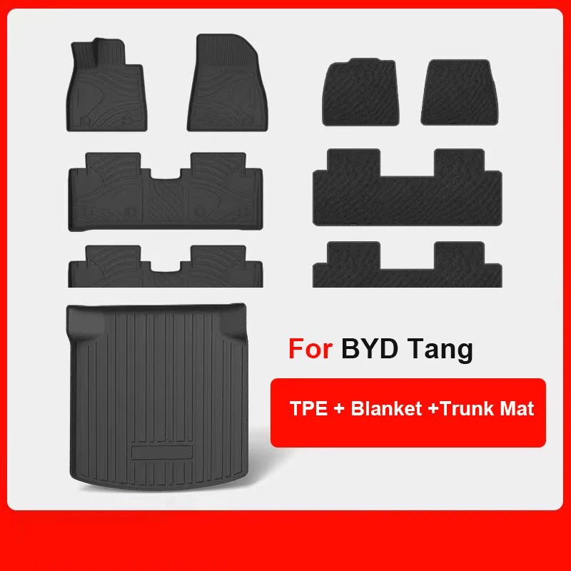Custom Fit TPE Floor Mats for BYD Tang EV / DM-i