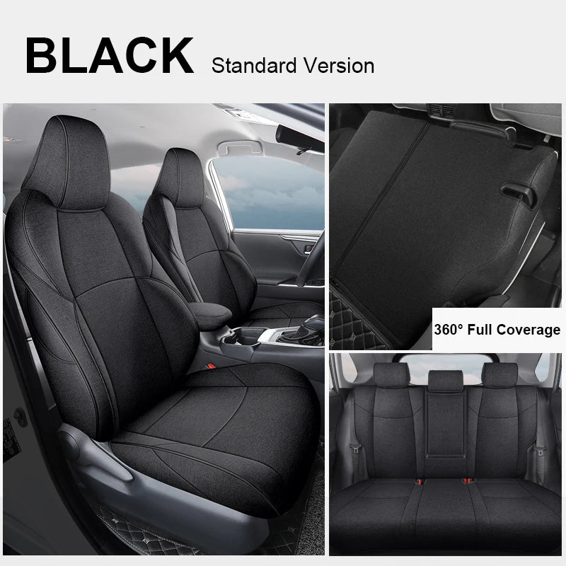 Custom Fit Flax Linen Breathable Car Seat Covers for Toyota bZ4X