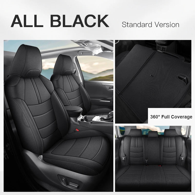 Custom Fit Flax Linen Breathable Car Seat Covers for Toyota RAV4 (2013–2019)