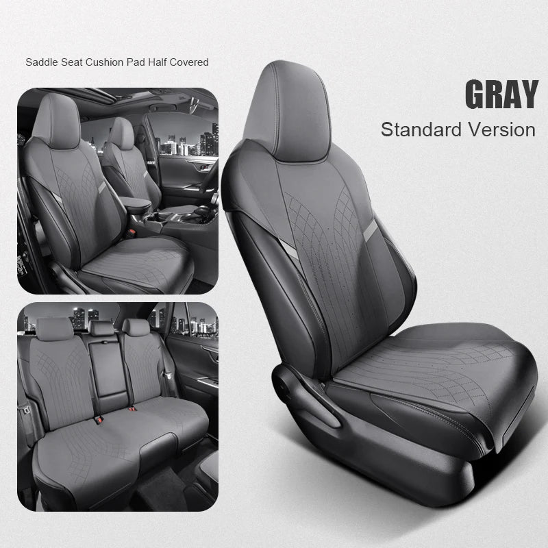 Custom Fit Half-Cover Suede Car Seat Cushion Pads for Toyota RAV4
