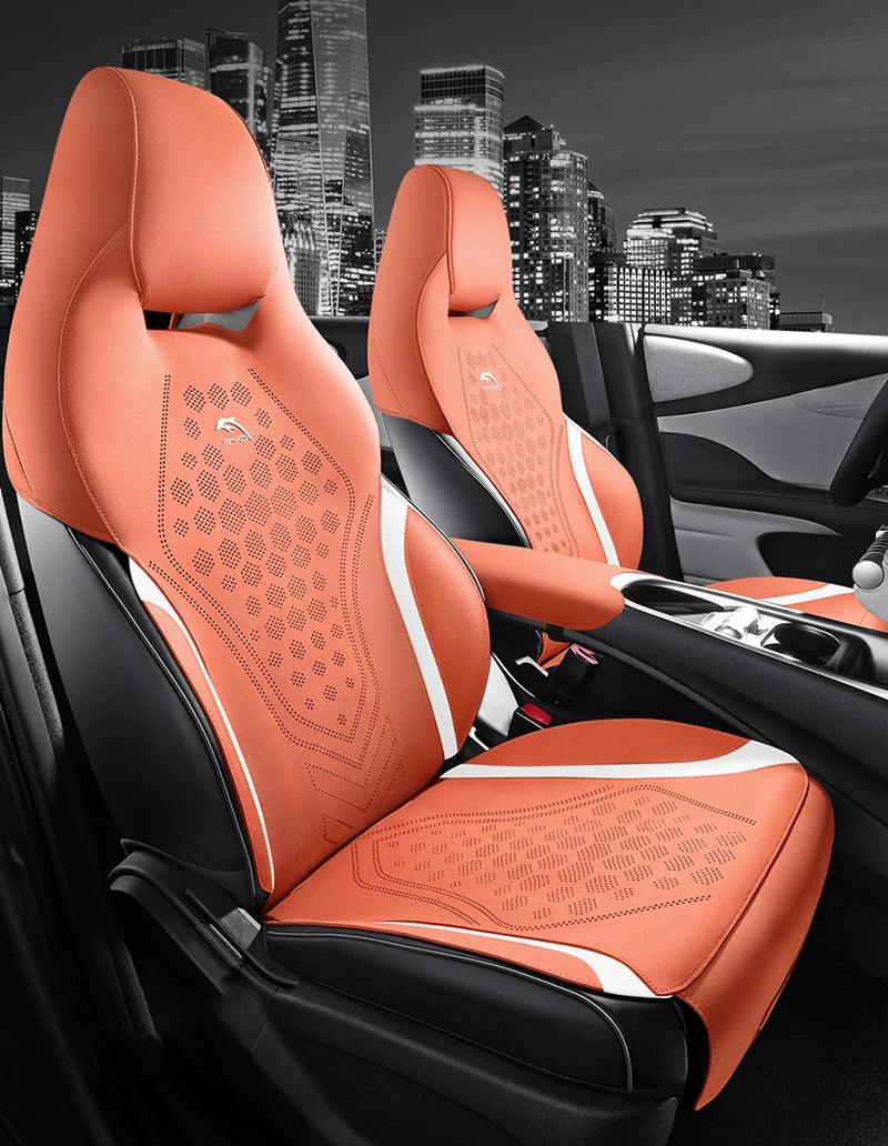 Custom Half-Cover Suede Seat Cushion Pads for BYD Dolphin