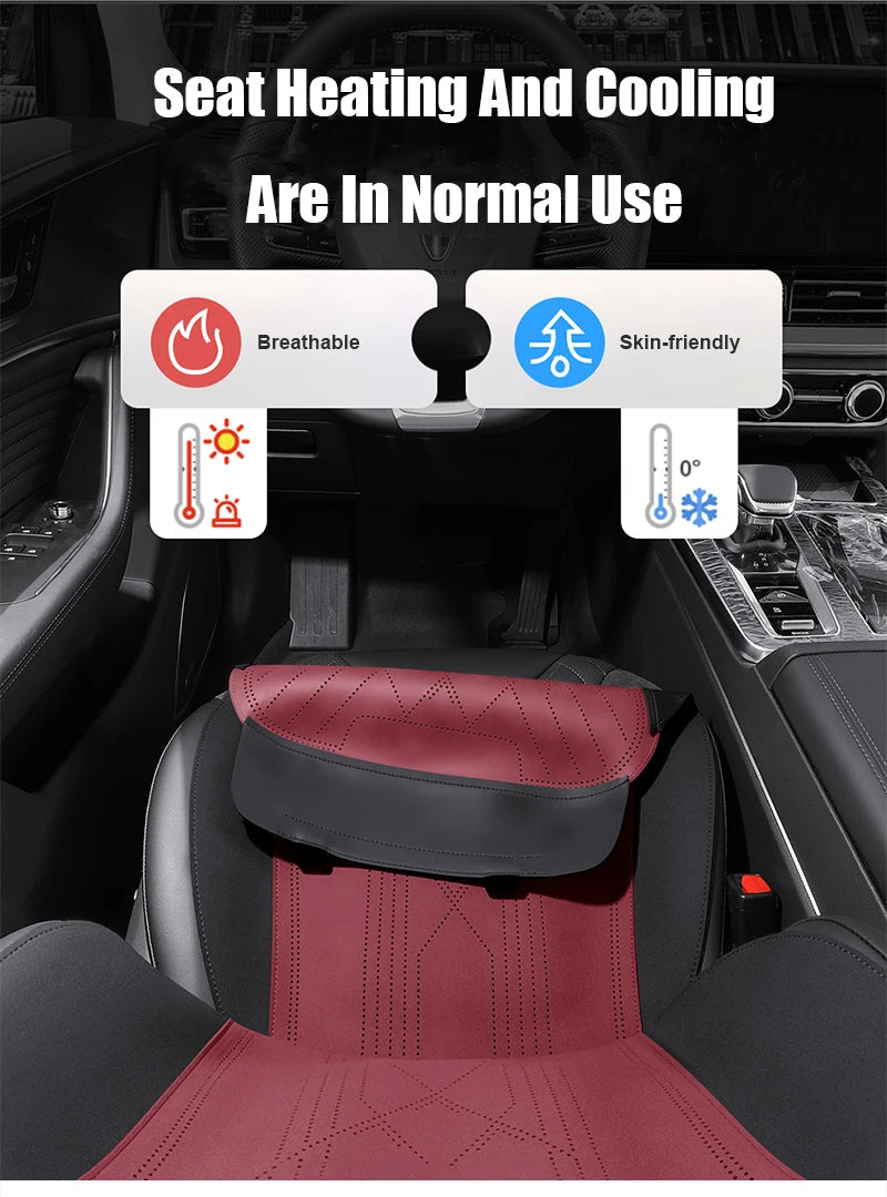 Custom Fit Half Cover Suede Car Seat Cushion Pads for Hongqi HS5