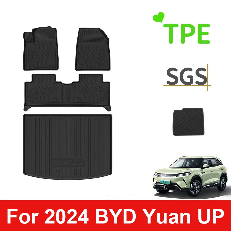 Custom 3D TPE Floor Mats for 2024 BYD Yuan UP