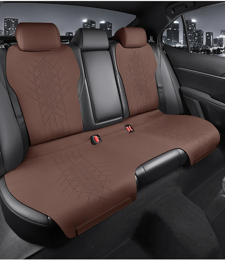 Custom Fit Half-Cover Alcantara Suede Car Seat Cushion Pads for Toyota Highlander