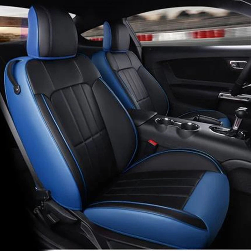 Custom Fit Leather Car Seat Covers for 2015–2024 Ford Mustang GT Coupe