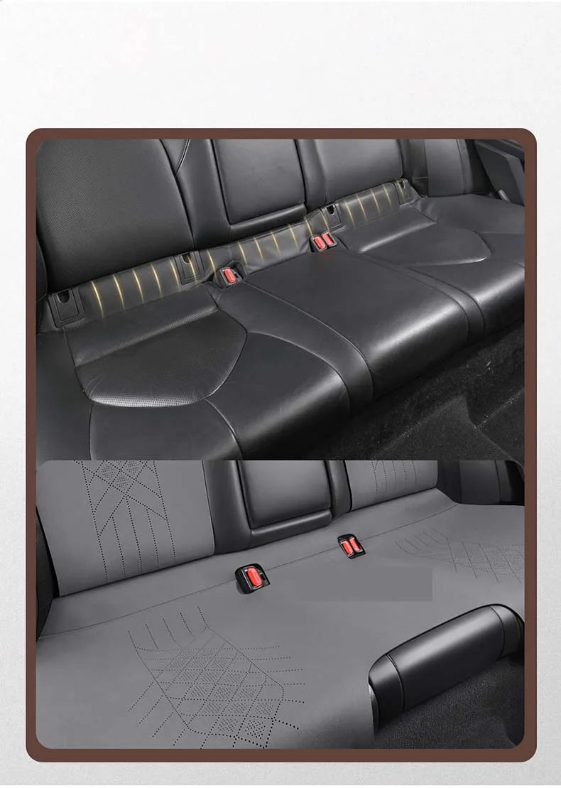 Custom Fit Half-Cover Alcantara Suede Car Seat Cushion Pads for Toyota Highlander
