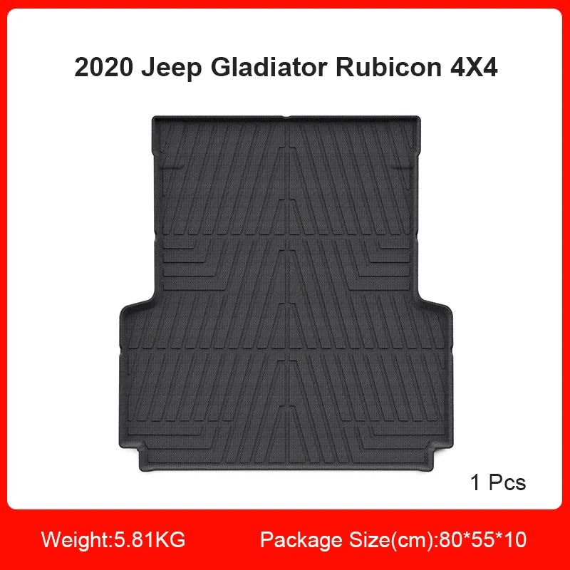 Custom Fit Truck Bed Floor Mat TPE Floor Liner for Chevrolet Silverado 2500 (2019–2023)