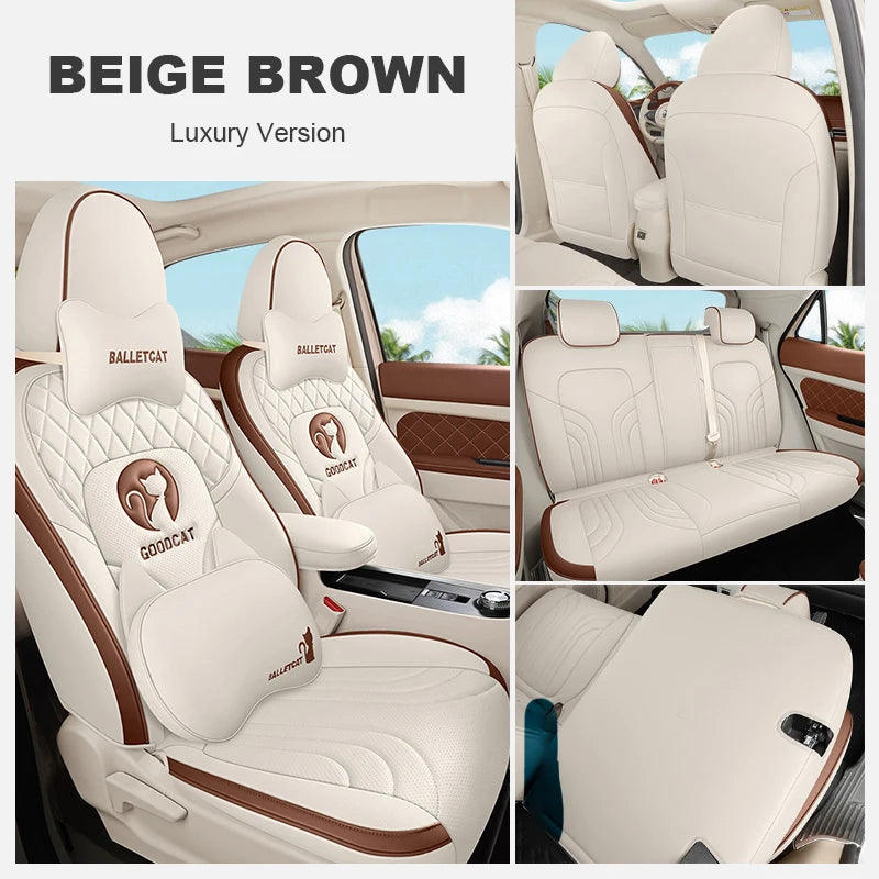 Custom Fit Leather Car Seat Covers for GWM Ora 03
