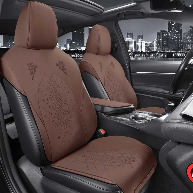 Custom Fit Half-Cover Alcantara Suede Car Seat Cushion Pads for Toyota Highlander