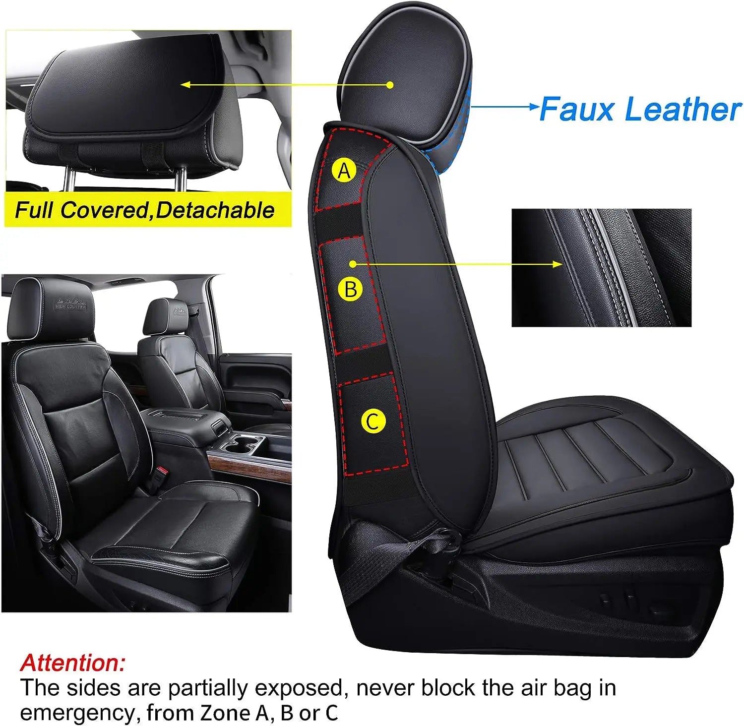 Custom Fit Leather Car Seat Covers for Toyota Tacoma (2005–2023)
