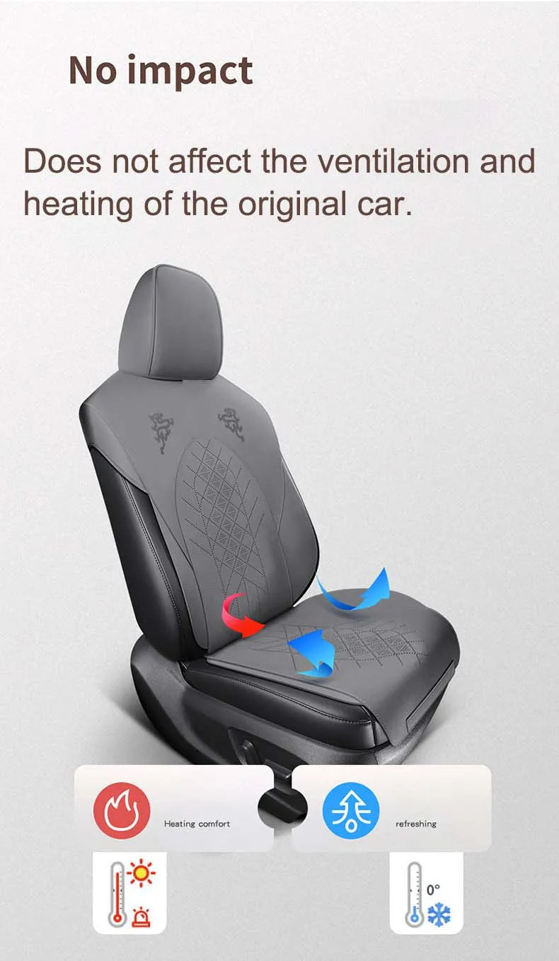 Custom Fit Half-Cover Alcantara Suede Car Seat Cushion Pads for Toyota Highlander