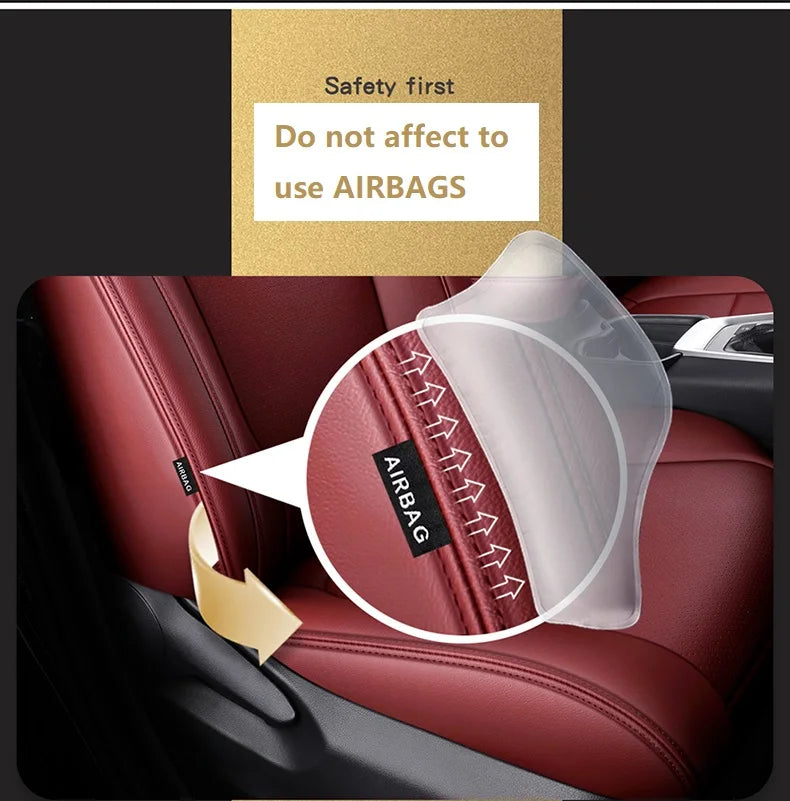 Custom Fit Leather Car Seat Covers for 2015–2024 Ford Mustang GT Coupe