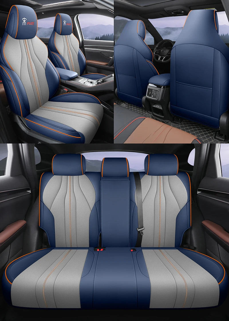 Custom Fit Leather Car Seat Covers for BYD Song Plus EV (2021–2025)