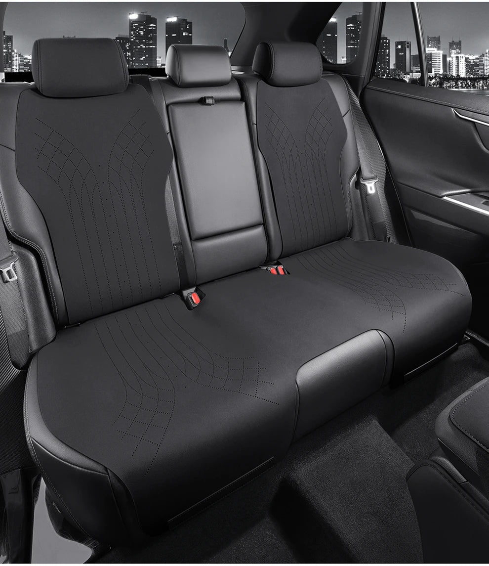 Custom Fit Half-Cover Suede Car Seat Covers for Toyota C-HR (2019–2023)