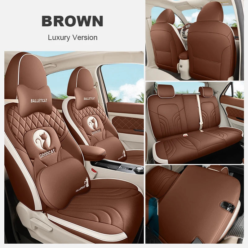 Custom Fit Leather Car Seat Covers for GWM Ora 03
