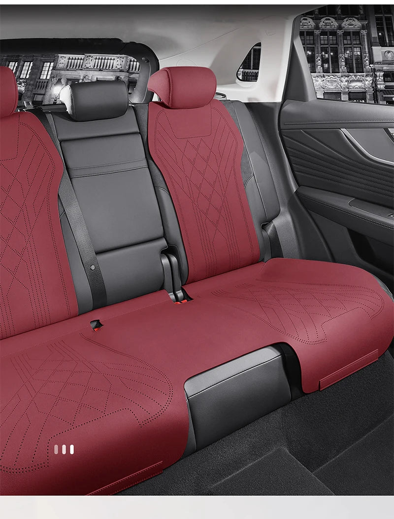 Custom Fit Half Cover Suede Car Seat Cushion Pads for Hongqi HS5