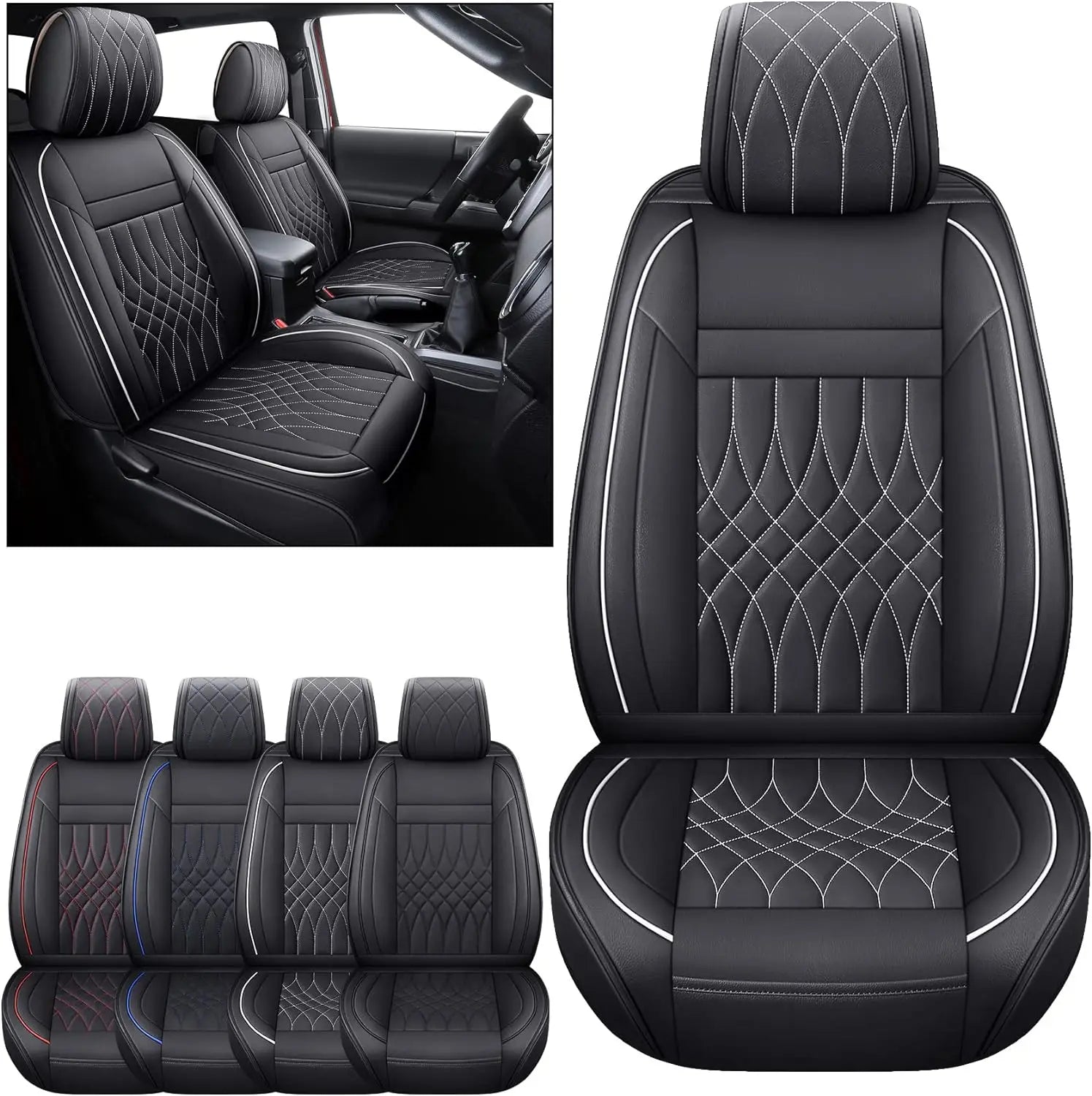 Custom Fit Leather Car Seat Covers for Toyota Tacoma (2005–2023)