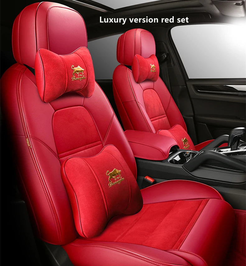 Custom Fit Suede Leather Car Seat Covers for Audi Q7 (7‑Seater)