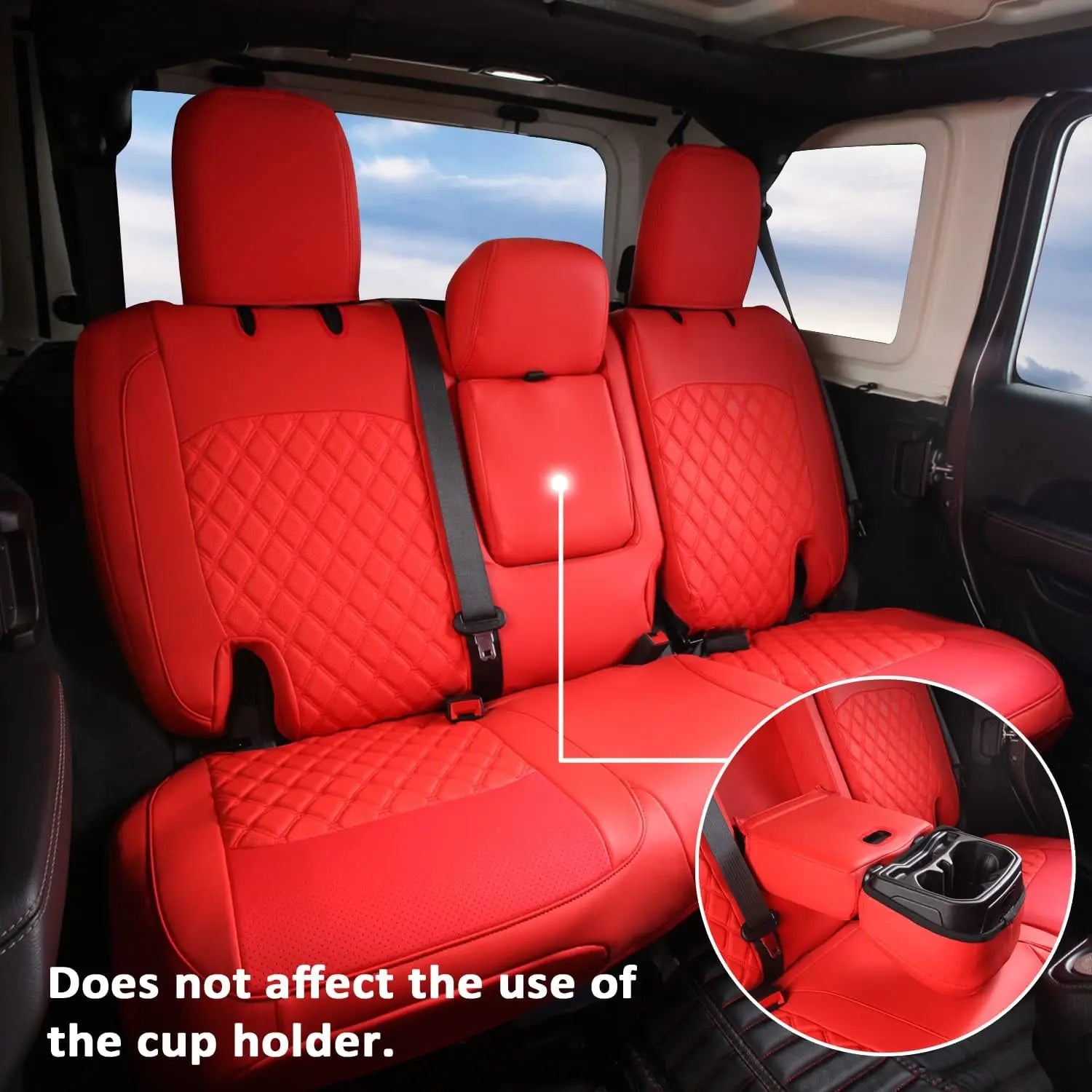 Custom Fit Leather Car Seat Covers for Jeep Wrangler (2018–2024)