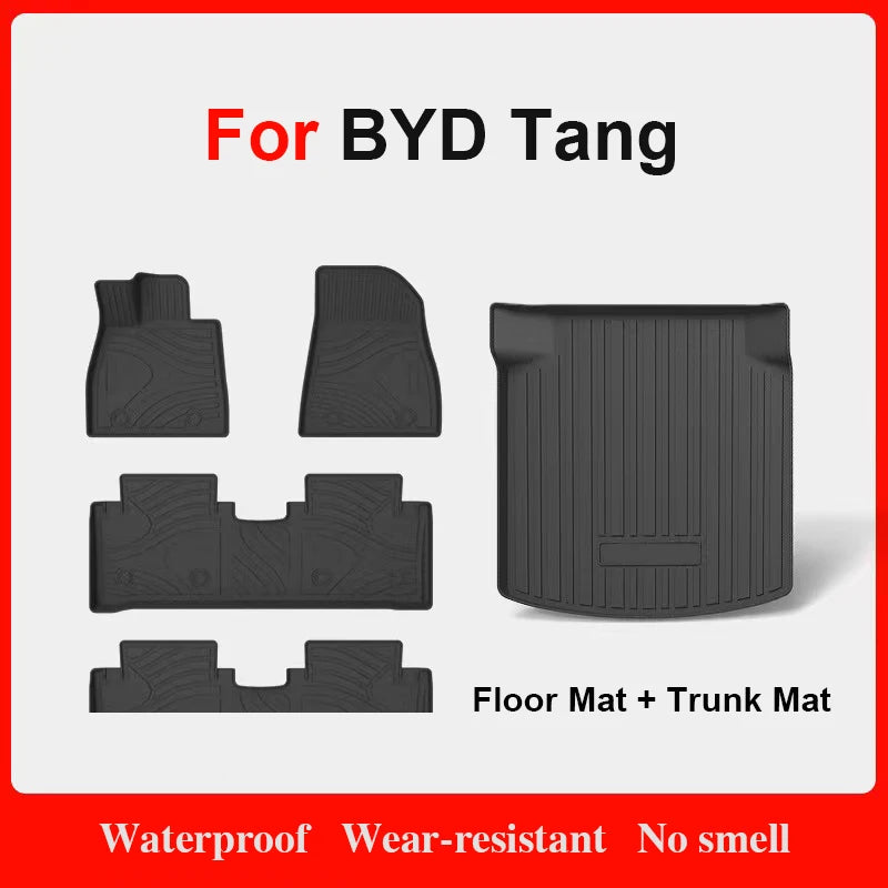 Custom Fit TPE Floor Mats for BYD Tang EV / DM-i