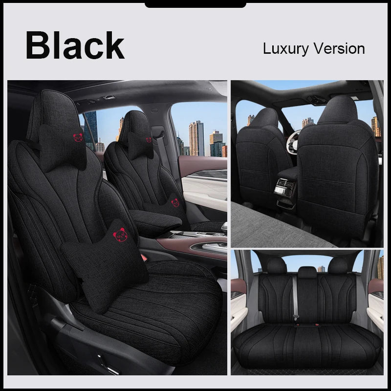 Custom Fit Flax Car Seat Covers for Geely Monjaro