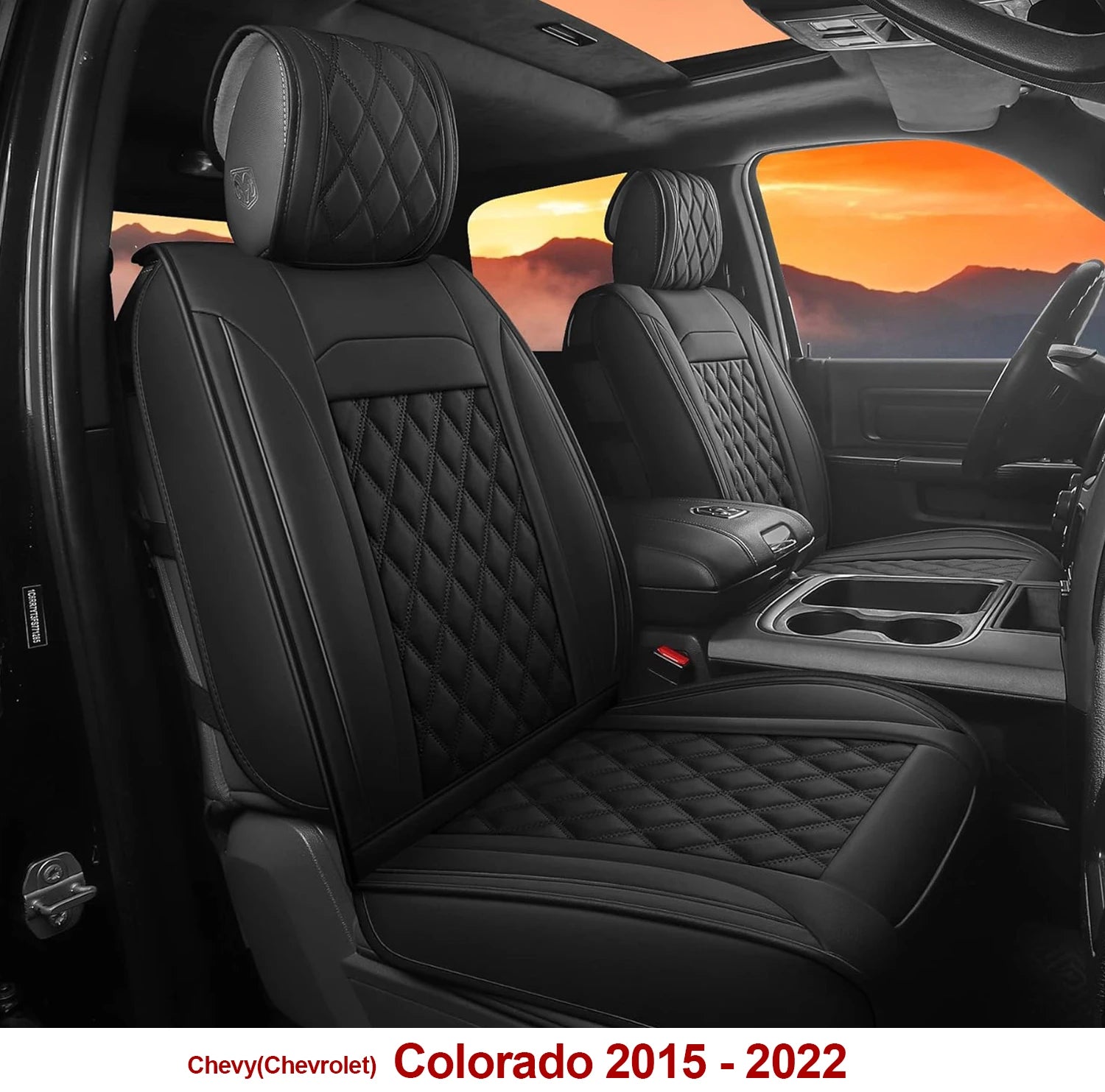 Custom Fit Leather Car Seat Covers for Chevrolet Colorado (2015–2024)