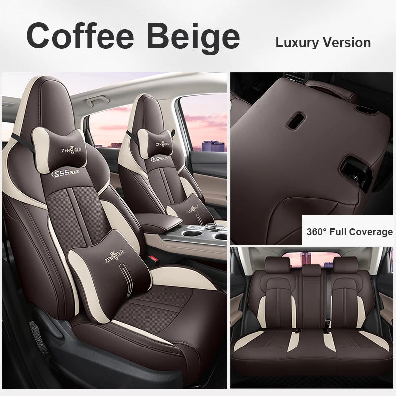 Custom Fit Leather Car Seat Covers for Changan CS55 Plus