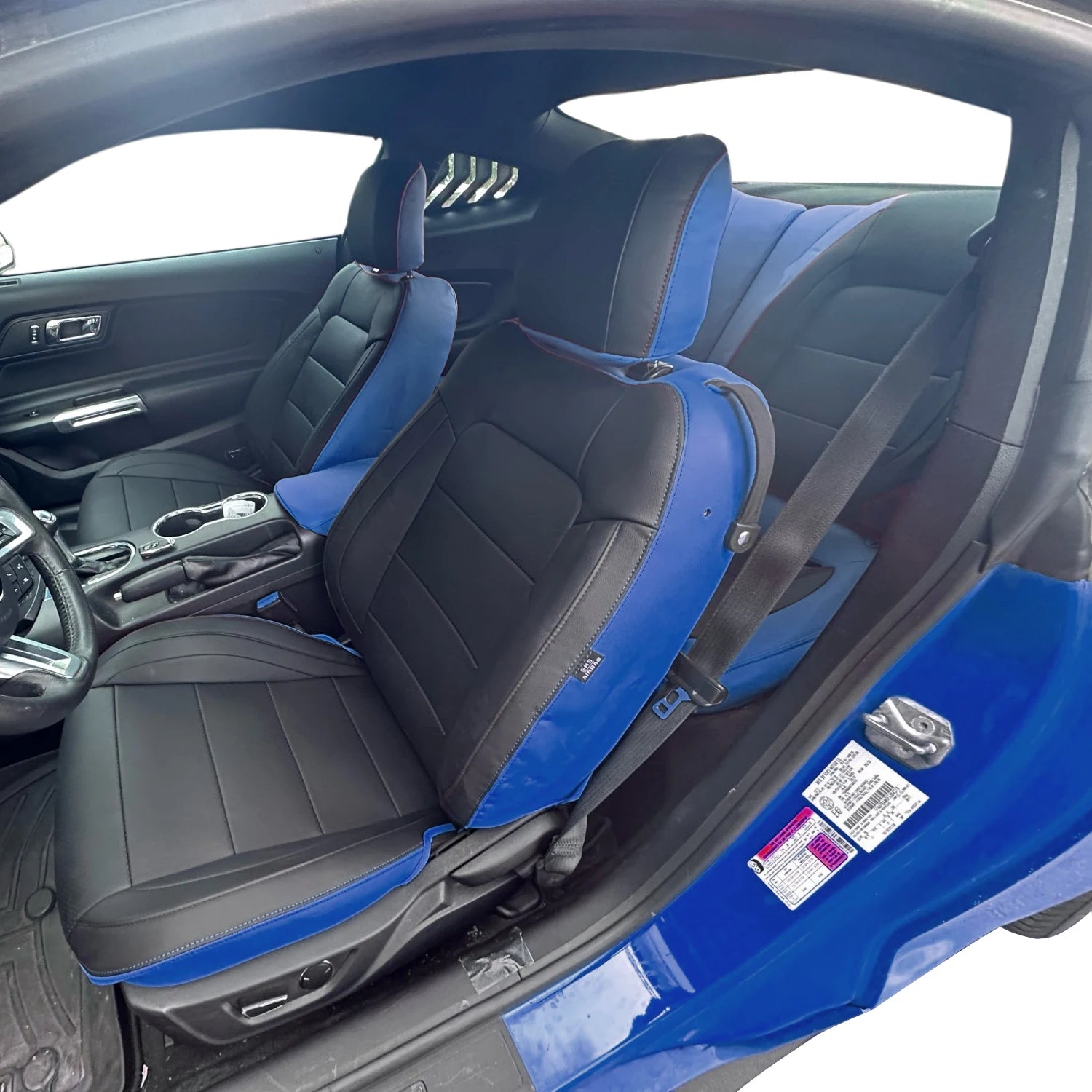 Custom Fit Leather Car Seat Covers for Ford Mustang Convertible
