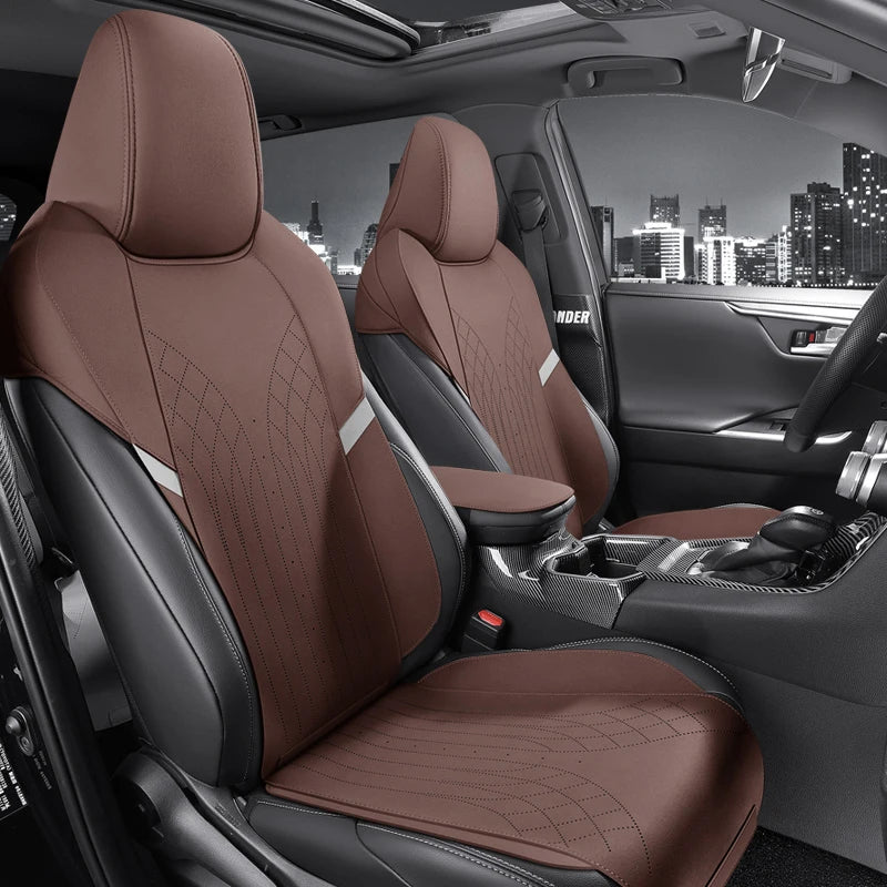 Custom Fit Half-Cover Suede Car Seat Cushion Pads for Toyota RAV4