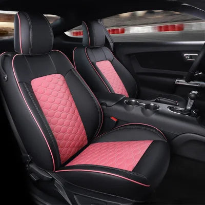 Custom Fit Leather Car Seat Covers for 2015–2024 Ford Mustang GT Coupe