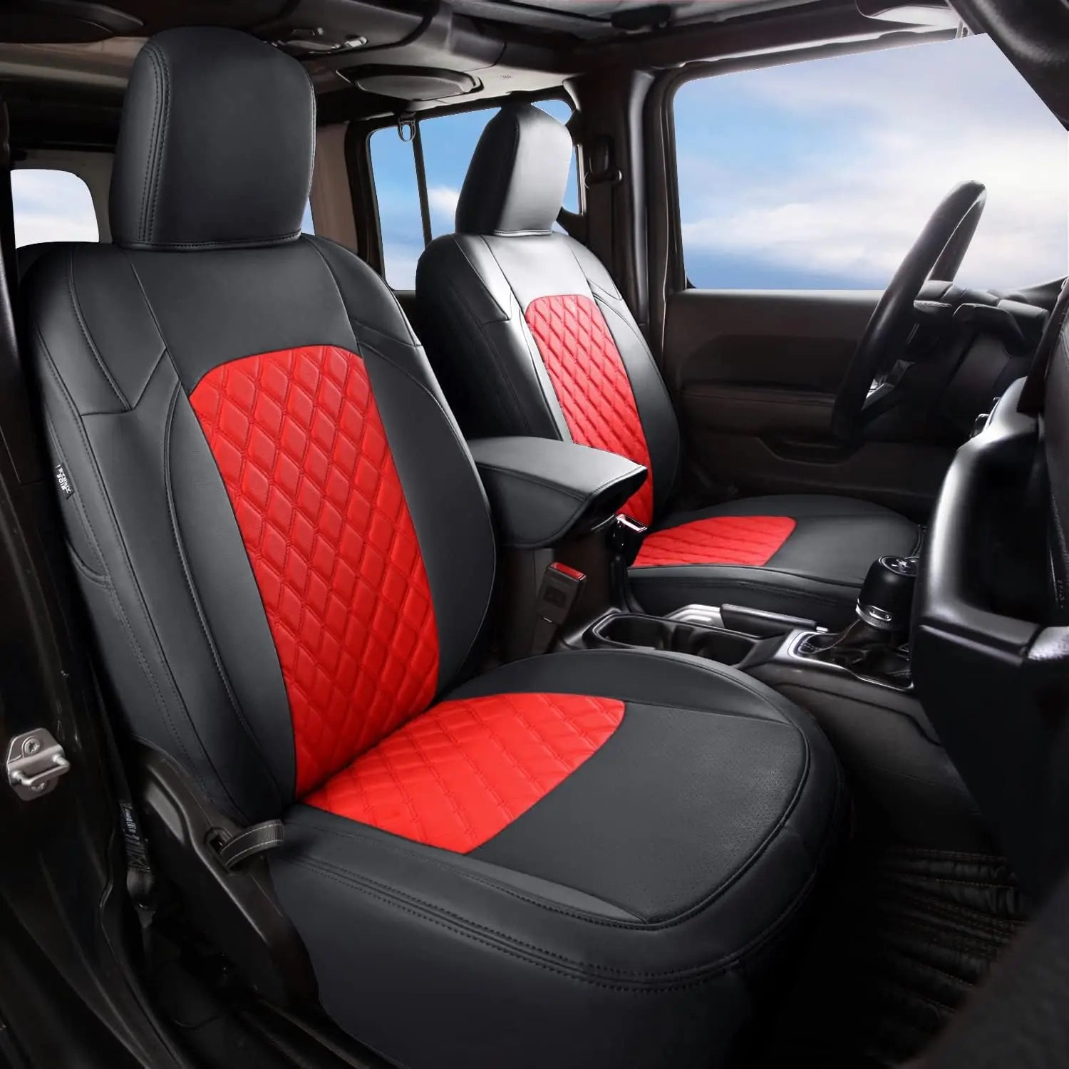 Custom Fit Leather Car Seat Covers for Jeep Wrangler (2018–2024)