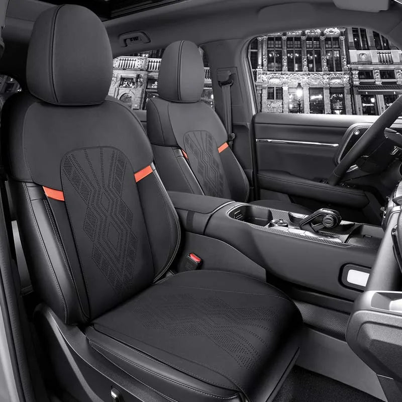 Custom Fit Half-Cover Suede Car Seat Covers for Haval Dargo