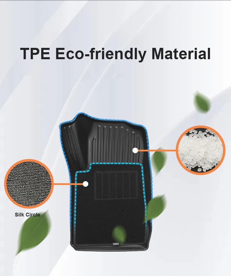 Custom 3D TPE Floor Mats for 2024 BYD Yuan UP