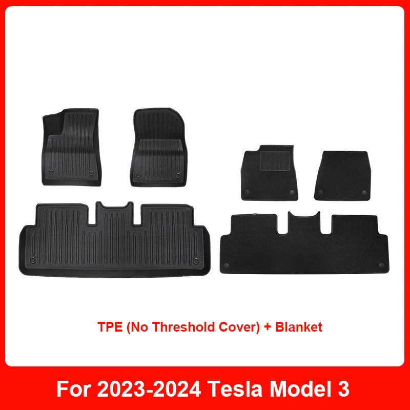Custom TPE Floor Mats for Tesla Model 3