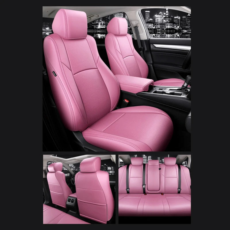 Custom Fit Leather Car Seat Covers for Honda Accord