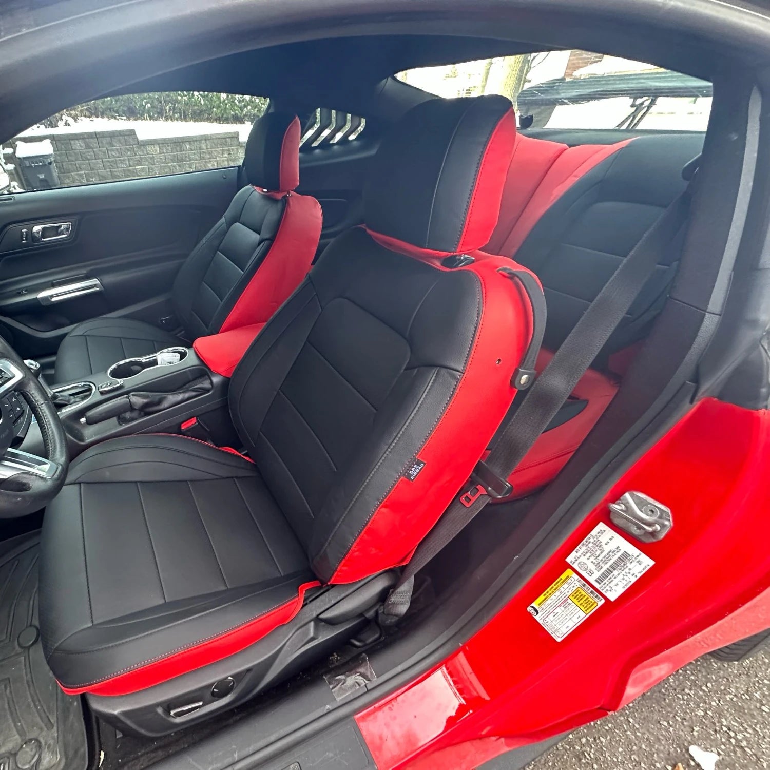 Artificial Nappa Leather Custom Fit Camaro Seat Covers for 2010–2024