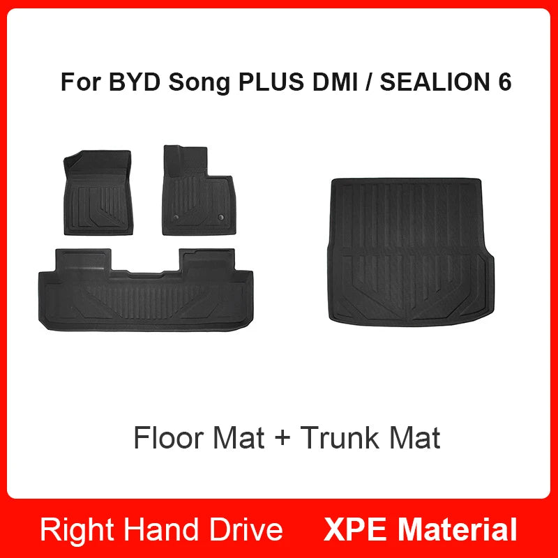 Custom Fit 3D XPE Floor Mats for BYD Song PLUS DM-i / Sealion