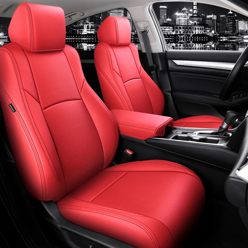 Custom Fit Leather Car Seat Covers for Honda Accord